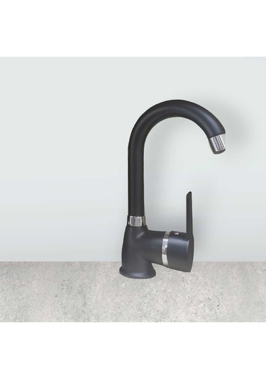 Mintev Siyah Ultra Lüx Lavabo Bataryası Siyah