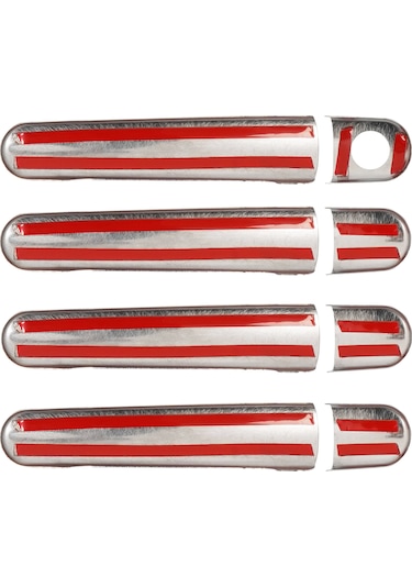 Volkswagen Polo Uyumlu 2005-2009  Krom Kapı Kolu 4 Kapı Paslanmaz Çelik