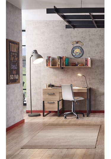 Irony Çalışma Masası Üst Modül Kahverengi
