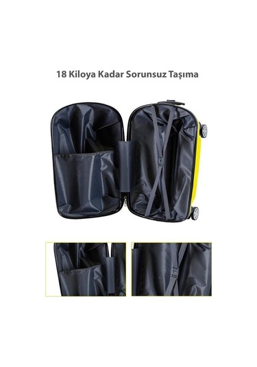 Protocol London Abs Sürülebilir Çocuk Valizi Çok Renkli - Oturaklı Çocuk Valizi 001