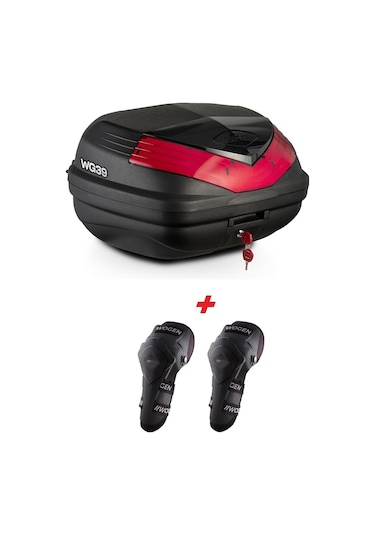 Wogen Wg39 Basic Arka Çanta 39 Litre Siyah + Karbon Dizlik Hedi Siyah