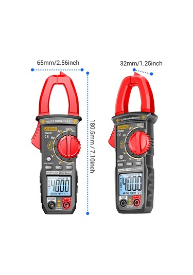 Hallow Aneng Pn201 Ses Ölçer Multimetre Dc / Ac Akım Gerilim Test Cihazı