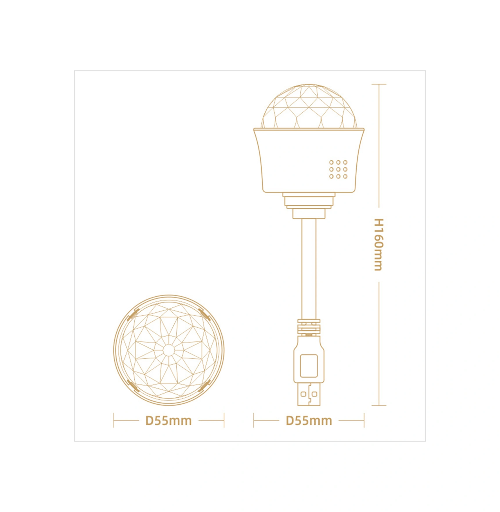 Folinda Rgbw Led Ses Ve Müzik Ritmi Işığı - Renk Değiştirilebilir, Ses Kontrollü, Esnek Halka, Odalar Ve Festivaller İçin Dekoratif Işık Siyah Siyah