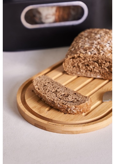 Karaca Stream 2in1 Ekmek Kutusu/Kesme Tahtası Black