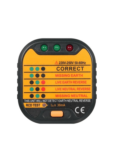 Lepmerkı Taşınabilir Fiş Çıkış Devre Soket Test Cihaz