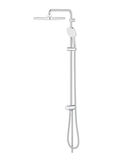 Grohe Tempesta Cosmopolitan System 250 Cube Duvar Bağlantılı, Divertörlü Duş Sistemi - 26694001 Gümüş