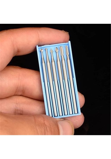 Sones 2.35mm Saplı Tungsten Çelik Gravür Kesici Elektrikli İçi Boş Yeni Diş Açma Makinesi Zeytin Çekirdeği Oyma Kesici, Boyut: 1.0mm