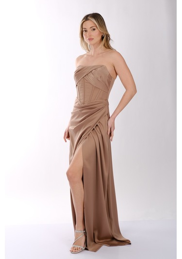 Abiye Elbise Dori 00kb7073 Taş