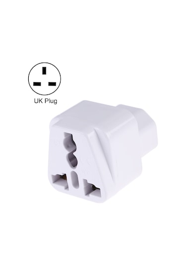 Taşınabilir Evrensel Soket - C14 Erkek Fiş Ups Pdu Apc Bilgisayar Sunucusu Güç Adaptörü Seyahat Şarj Cihazı Beyaz
