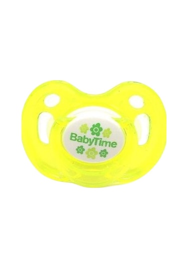 Baby Time BT151 Silikon Kiraz Uçlu Emzik Kapaklı No 3 - Sarı