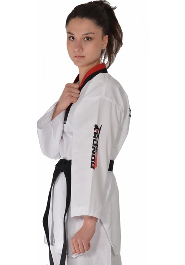 Haşado Pum Yaka Taekwondo Elbisesi Beyaz