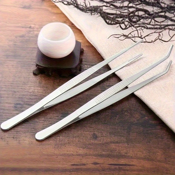 Gateesat 4 Adet Paslanmaz Çelik Seritli Pens, Dayanıklı Çok Amaçlı Profesyonel Cımbız Seti