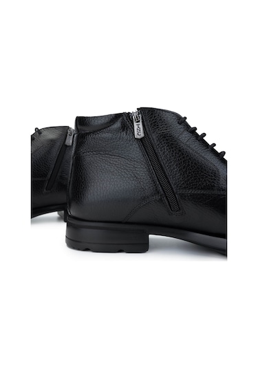 Tamer Tanca Erkek Hakiki Deri Siyah Deri Klasik Bot 01 2073 Erk Bot Sk24-25 Sıyah Dr Siyah Deri