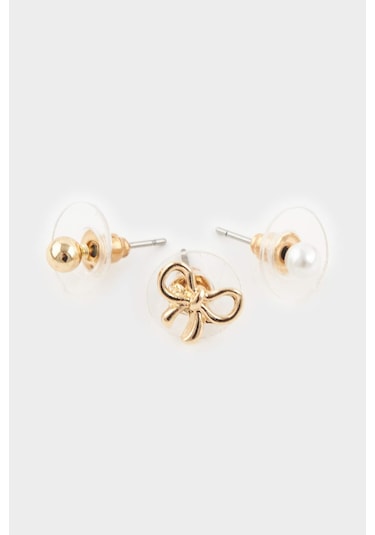 Defacto Kadın 10lu Gold Küpe F7667axnsgd1 Diğer