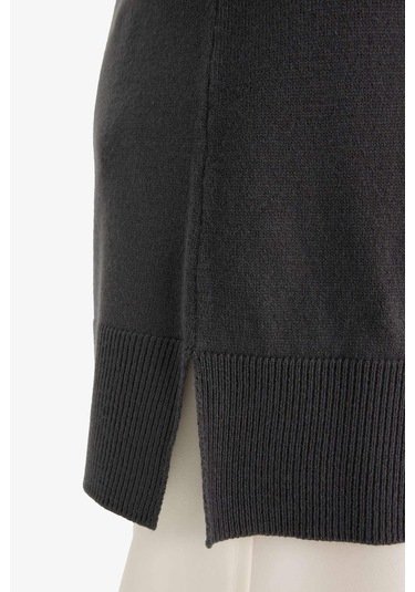 Defacto Regular Fit Bisiklet Yaka Tunik H3431az25wnar161 Antrasit