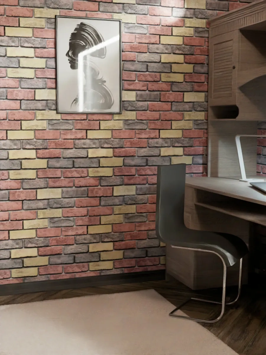 Steindorf Kendinden Yapışkanlı Duvar Kağıtları Pvc 50x280 Cm Tuğla 307427201