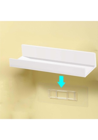 Pazly Suntek Rafı Organizatör Fonksiyonlu Depolama Çok Banyo Qr Beyaz