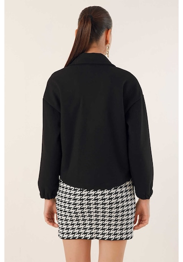 Gabria Kısa Kaşe Ceket Siyah