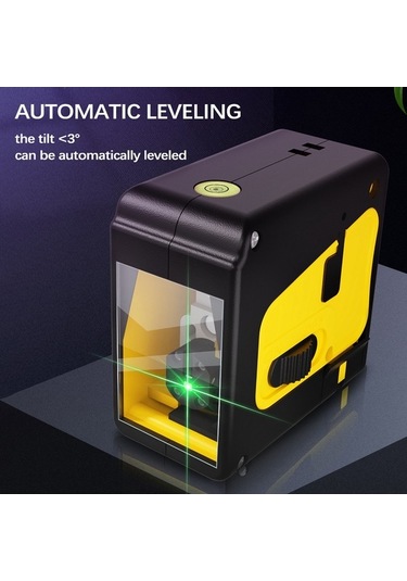 Tongxida Küçük Boyutlu Iki Çizgili Otomatik Dengeleme Lidar Seviye Aleti, Kırmızı Işık, Pil İle, Cam/kaplıca/konstrüksiyon İçi
