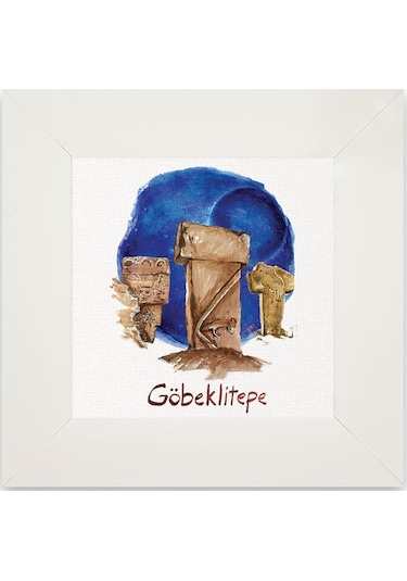 Göbeklitepe Serisi Gökyüzü ve Steller Kanvas Tablo