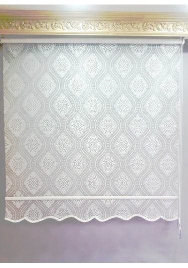 N11 Özel Osmanlı Motifli Damaks Çift Mekanizmalı Tül Stor Perde