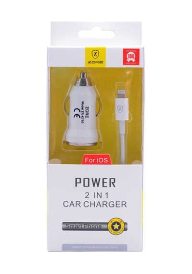 Ekılıf - Araç Şarj Seti Lightning Z-19 - Şeffaf - T4123 Şeffaf