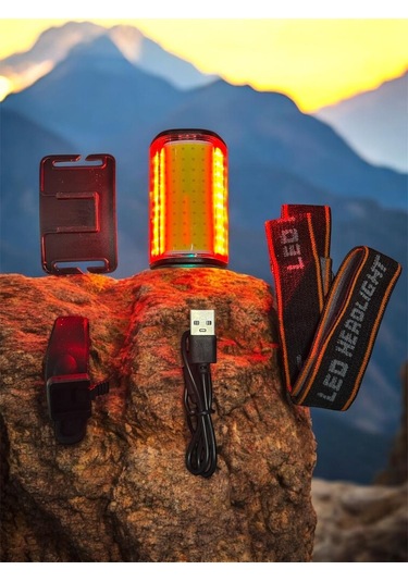 Forte Gt 6043 Bisiklet Arka Işık 4 Modlu 100 Lümen Usb Şarjlı Güçlü Arka Stop Sarı