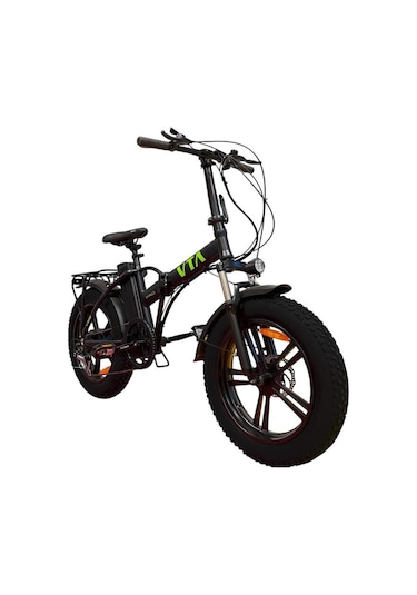 Vb2 Pro - 20 İnç Elektrikli Bisiklet - 7 Vites Katlanabilir Yapı İle Şehir İçi Ulaşım İçin İdeal Siyah