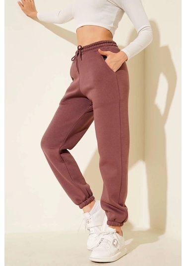 3 İplik Şardonlu Paça Lastikli Eşofman Tarçın İs001 Tarçın