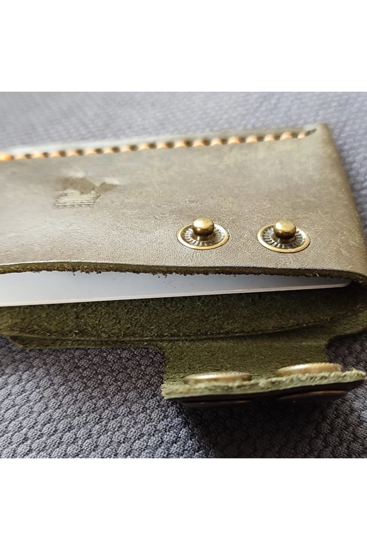 Sumerian Leather Craft Pueblo Deri Kartlık Yeşil Yeşil