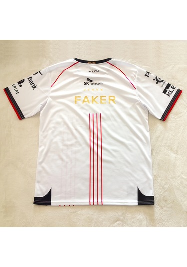 Snapbuy2024 T1 Şampiyonası Beş Yıldızlı Anma Forması E-spor Dünya Finalleri Tişörtü Lol Faker Zofgk Altın Baskıblackerkek Black