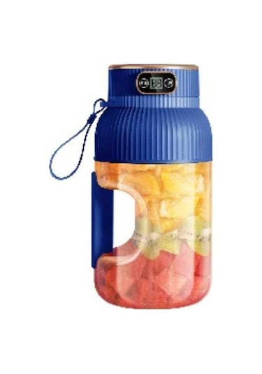 Fastbuy Mavi 4 Mevsim 40-58 Oz Usb Şarjlı Çift Kapaklı Sıkıcı, Ev Ve Seyahat İçin Kullanışlı Mavi