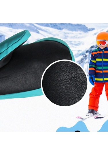 Pazly Su Geçirmez Rüzgar Geçirmez Bisiklet Eldiveni Çocuk Kışlık Kalın