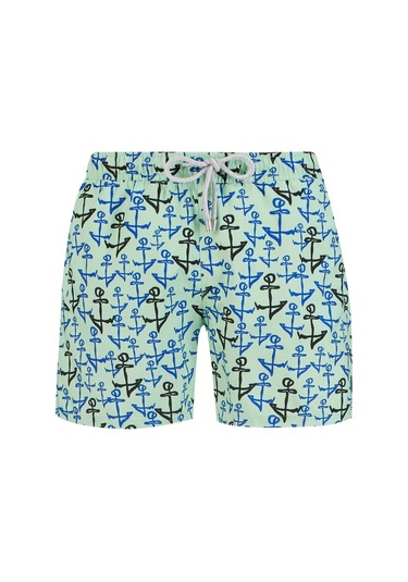 John Frank Erkek Deniz Şortu jfsssw35-anchor-mint-13116 001
