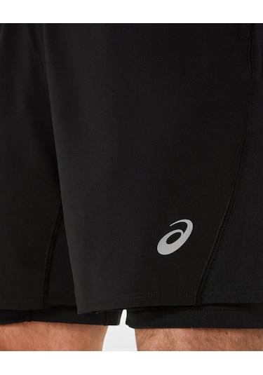 Asics Asıcs Sılver 2-n-1 7ın Short Erkek Siyah Şort 2011d234-001