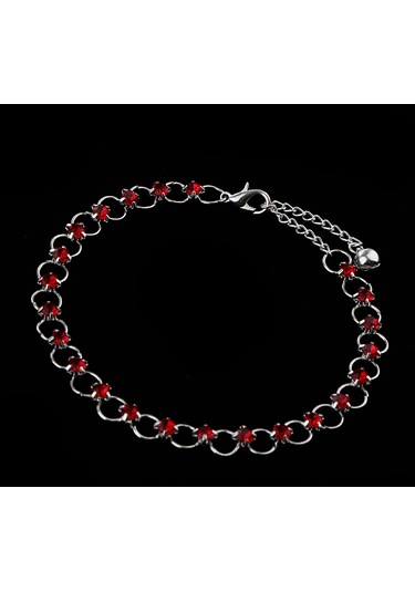 Dolıty 26.5cm Moda Çok Renkli Bohem Gümüş Kaplama Kırmızı Kırmızı