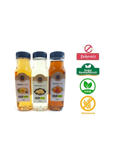 ESPERADO - 3 LÜ  ŞURUP SETİ  BEYAZ ÇİKOLATA * KARAMEL * VANİ