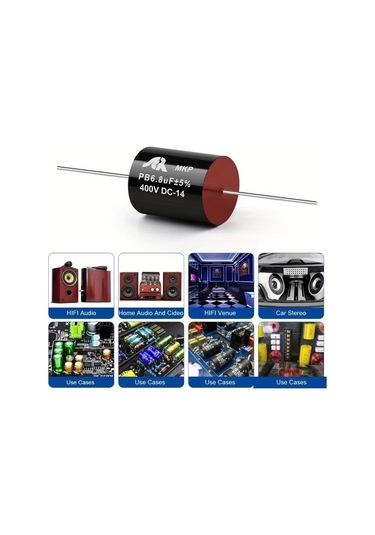 Topnotch 2/1 Adet Mkp 400v 0.1uf-47uf Audiophile Ses Kondansatörü 3.3uf Hoparlör