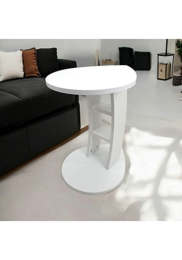 Yağmur Yan Sehpa-beyaz Beyaz