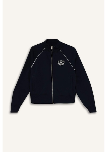 Defacto Loose Fıt Yarım Balıkçı Yaka Kalın Sweatshirt Kumaşı Hırka G8117ax26spnv256 Lacivert-nv256 Defacto Loose Fıt Yarım Balıkçı Yaka Kalın Sweatshirt Kumaşı Hırka G8117ax26spnv256 Lacivert-nv256