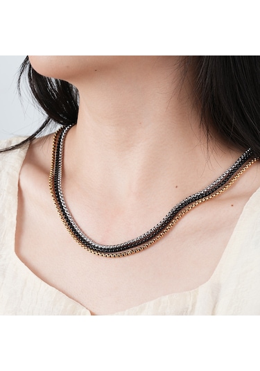 Yystore Çelik Kolye Titanyum Çelik 2.0mmx45cm U Şekil Moda Aksesuarları Heız-4347 Siyah