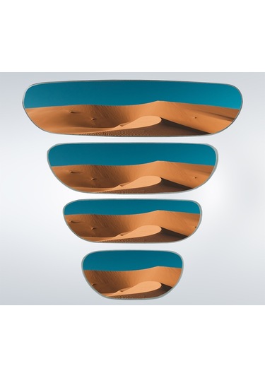 Ova 4'Lü Yapıştırmalı Universal Iç Dikiz Aynası Seti