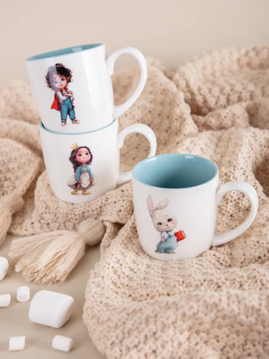 Lefard Çocuklar İçin Porselen Çay Kupası 270 Ml 239354167 Beyaz