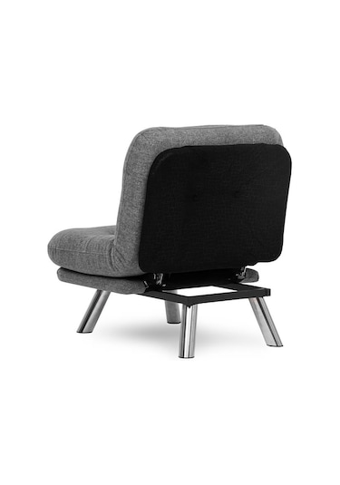 Pafu Hippo Tekli Yataklı Koltuk Keten - Açık Gri Açık Gri