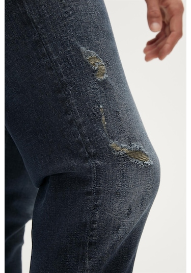 Bad Bear Xavier Jeans Indigo Mavi Erkek Denim Pantolon-indigo İndigo