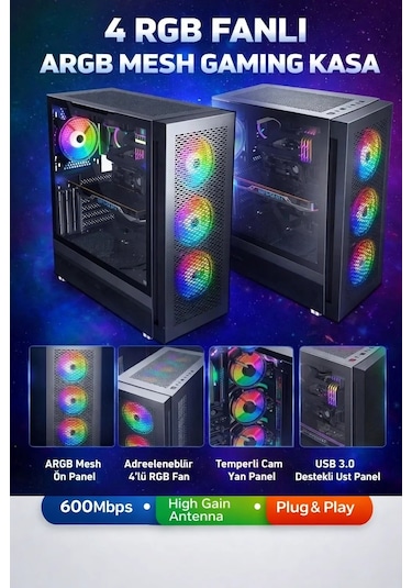 J-Tech Enter i5-6500TE 8 GB 128 GB SSD Free Dos Masaüstü Bilgisayar