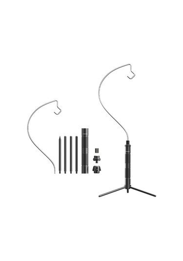 Wezone Alüminyum Çevreleyici Tripod: Cep Telefonu, Kamp Lambası Ve Kamera İçin Taşınabilir Dış Mekan Ayarı - Standart Paket Siyah