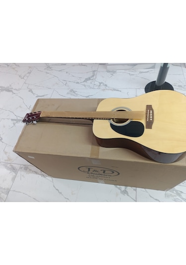J&d Guitars Ag-6/lh-nl Solak Model Jumbo Kasa Akustik Gitar-solak