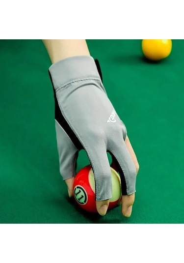 Youtek Profesyonel Bilardo Eldiveni - Nefes Alabilir, Kaymaz, 3 Parmaklı, Yorgunluğu Azaltan Tasarım
