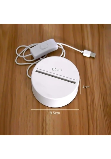 Metabagua Xiyu Shop P Isa'nın Çarmıha Gerilmesi Yaratıcı Nightlights Yenilik Illusion Gece Lambası 3d Illusion Lamba Ev Dekoratif Işıklar Ho9bf2 Beyaz